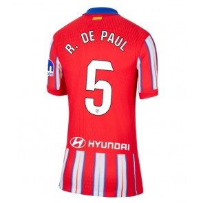 Atletico Madrid Rodrigo De Paul #5 Dámské Domácí Dres 2024-25 Krátký Rukáv